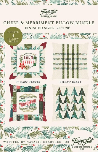 [161985] Fancy That Design House Cheer & Merriment Pillow Bundle Pattern by Stephanie Sliwinski FTD 204