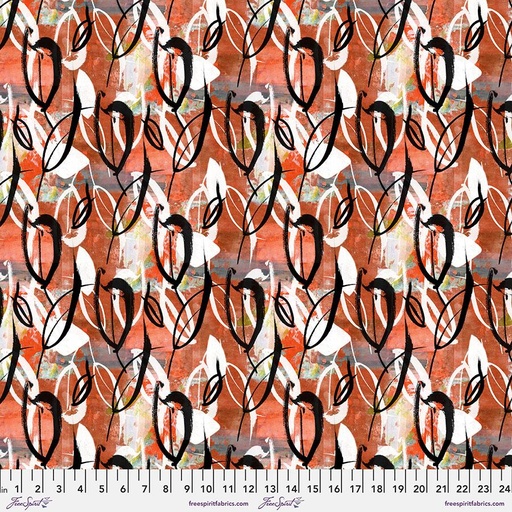 [166306] FreeSpirit Fabric Root Digital Collection by e bond Unrooted PWEB020.Ember