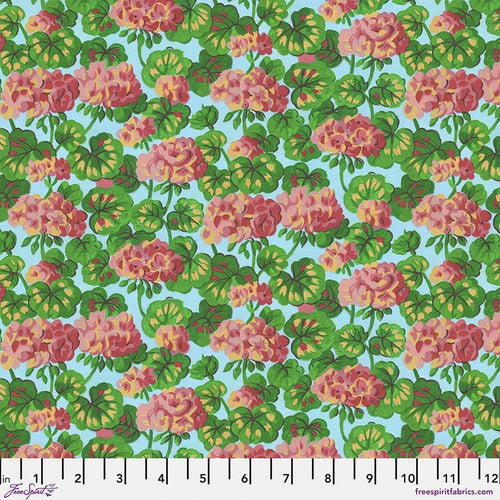 [170706] FreeSpirit Fabrics Cottage Garden by Snow Leopard Designs PWSL131 Blue