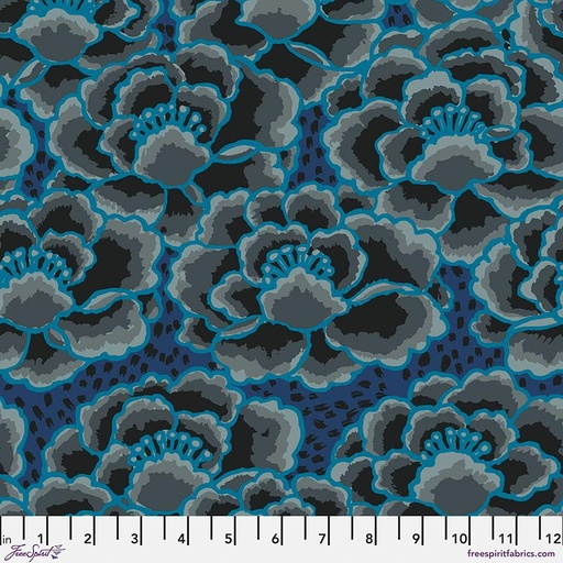 [166687] FreeSpirit Fabrics February 2023 by Kaffe Fassett Tonal Floral PWGP197.Charcoal