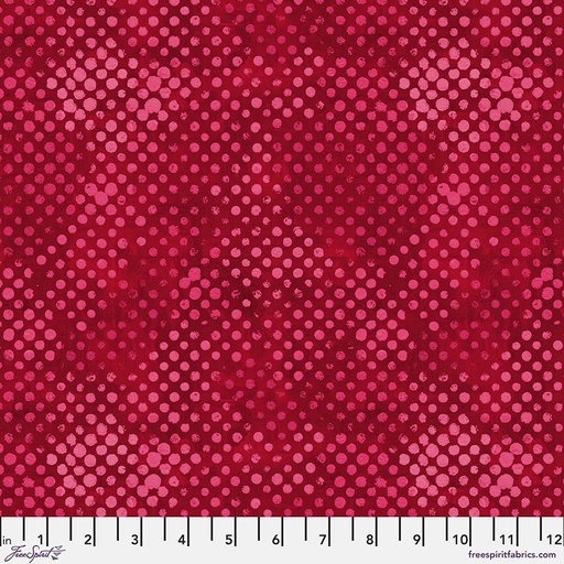 [165349] FreeSpirit Fabrics Happy Blooms by Sue Penn Spotty PWSP050.Crimson