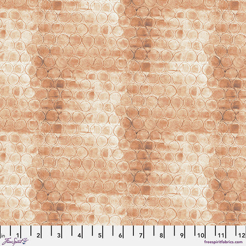 [168617] FreeSpirit Fabrics Rust & Bloom by Sarah Sczepanski Artextiles Ochre Little Rounds - Ochre PWSS026.OCHRE