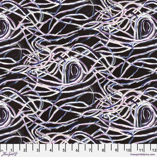 [165058] FreeSpirit Fabrics Spirit Winds by George Mendoza Maze of Mystery PWGM003.Black
