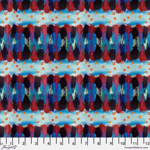 [165060] FreeSpirit Fabrics Spirit Winds by George Mendoza Sun Dancer PWGM005.Blue