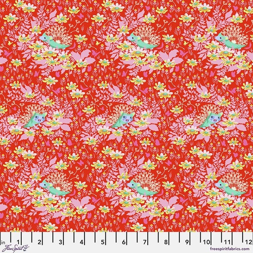 [163243] FreeSpirit Fabrics Tiny Beasts by Tula Pink Whos Your Dandy PWTP182.Glow