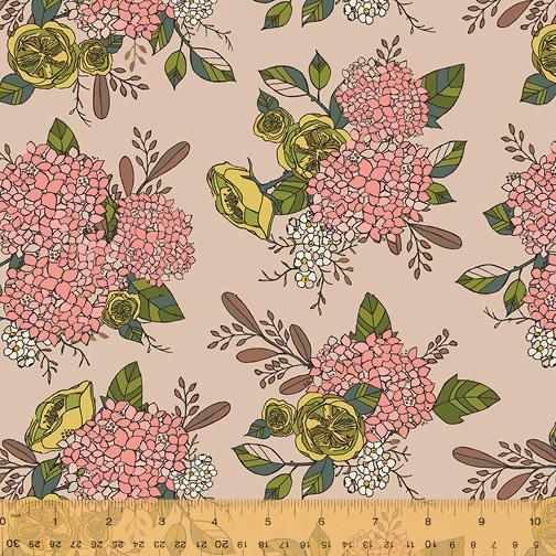 [166092] Windham Fabrics Jaye Bird by Kori Turner Goodhart Jayes Bouquet 53270 3 Pink