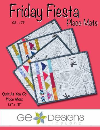 [163472] GE Designs Friday Fiesta Placemats Pattern by Gudrun Erla GE 179