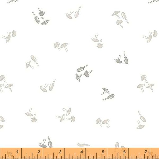 [164326] Windham Fabrics Little Whispers by Whistler Studios Mushrooms 53172 1 White