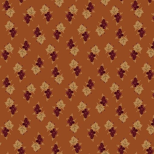 [166198] Henry Glass & Co. Scraps of Kindness by Kim Diehl Grape Clusters Q 676 30 Orange