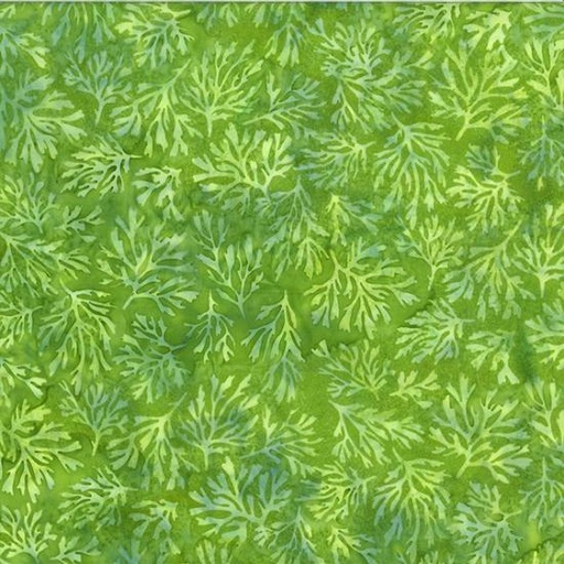 [165483] Hoffman Fabrics Bali Batik Coral U2484 178 Leaf