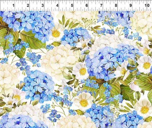 [166964] In the Beginning Fabrics Periwinkle Spring Border 3PS 1 Periwinkle