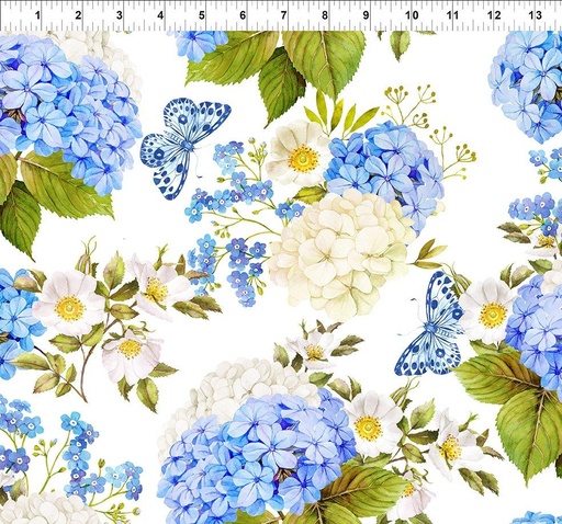 [166962] In the Beginning Fabrics Periwinkle Spring Large Floral 1PS 1 Periwinkle