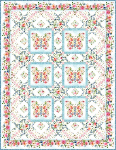 [163517] In the Beginning Studio Butterfly Quilt Pattern VIC BQ