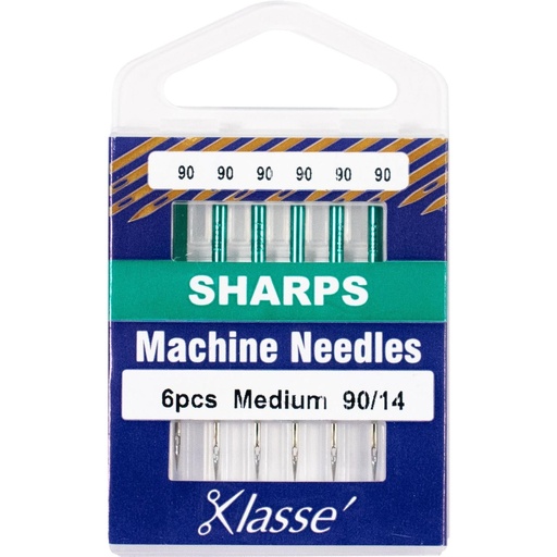 [157775] Klasse Sharps Needles Size 90/14 6 Count package TACAA5105-090