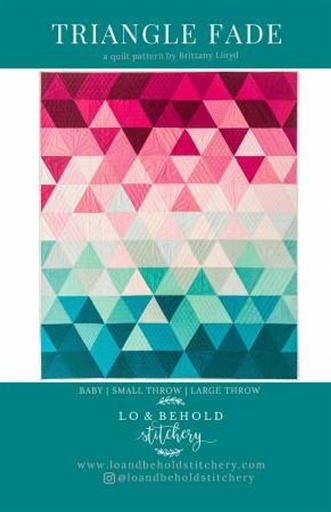 [156446] Lo & Behold Stitchery Triange Fade Pattern LBS-112