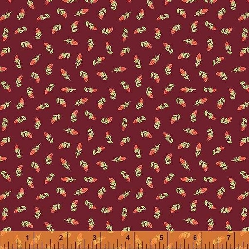 [163811] Windham Fabrics Farm Fresh by Kelly Angelovic Flower Buds 53217 9 Beet