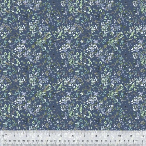 [169187] Windham Fabrics Floret Wildflower 53808 16 Blue Thistle