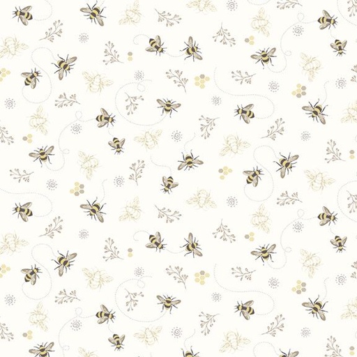 [169958] Marcus Fabrics Honeycomb Gardens  R210786D Cream