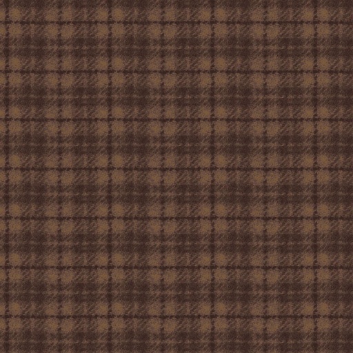 [155960] Maywood Studio Woolies Flannel by Bonnie Sullivan Plaid MASF 18502-A2 Brown