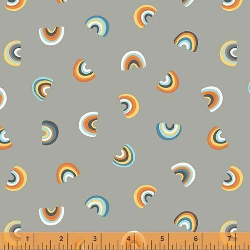 [165582] Windham Fabrics Frolic by Whistler Studios Rainbows 53098 9 Grey