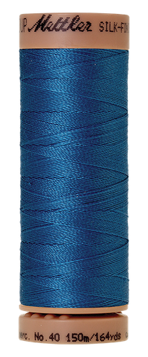 [100445] Mettler Silk Finish 40 wt Cotton Thread 164 Yds 9136-0339 Mediterranean Blue