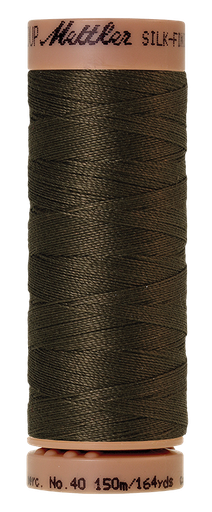 [100468] Mettler Silk Finish 40 wt Cotton Thread 164 Yds 9136-1043 Olive