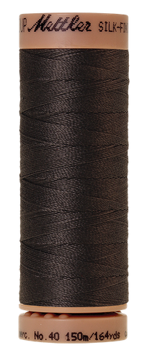 [100463] Mettler Silk Finish 40 wt Cotton Thread 164 Yds 9136-1282 Charcoal