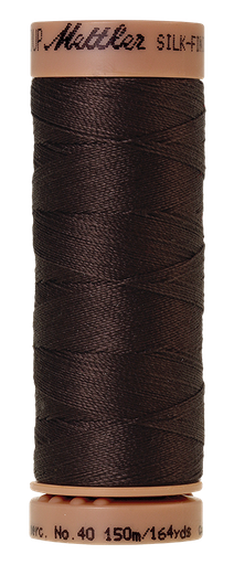 [100466] Mettler Silk Finish 40 wt Cotton Thread 164 Yds 9136-1382 Black Peppercorn