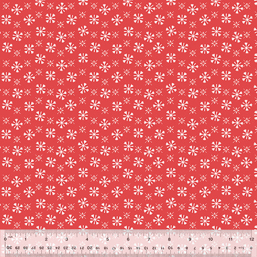 [167962] Windham Fabrics Happy Pawlidays by Jill McDonald Furry Flurries 53553 6 Red