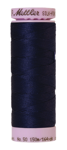 [110993] Mettler Silk Finish 50 wt Cotton Thread 164 Yds 9105-0016 Dark Indigo