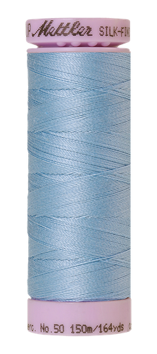 [135818] Mettler Silk Finish 50 wt Cotton Thread 164 Yds 9105-0272 Azure Blue