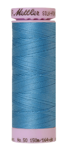 [100446] Mettler Silk Finish 50 wt Cotton Thread 164 Yds 9105-0338 Reef Blue