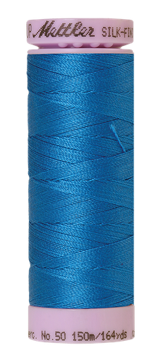 [113602] Mettler Silk Finish 50 wt Cotton Thread 164 Yds 9105-0339 Mediterranean Blue