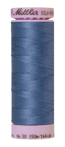 [102437] Mettler Silk Finish 50 wt Cotton Thread 164 Yds 9105-0351 Smokey Blue