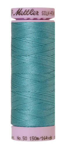 [111324] Mettler Silk Finish 50 wt Cotton Thread 164 Yds 9105-0611 Blue Green Opal