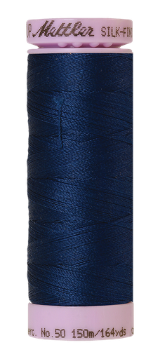 [115310] Mettler Silk Finish 50 wt Cotton Thread 164 Yds 9105-0823 Night Blue