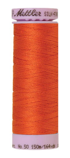 [135825] Mettler Silk Finish 50 wt Cotton Thread 164 Yds 9105-6255 Mandarin Orange