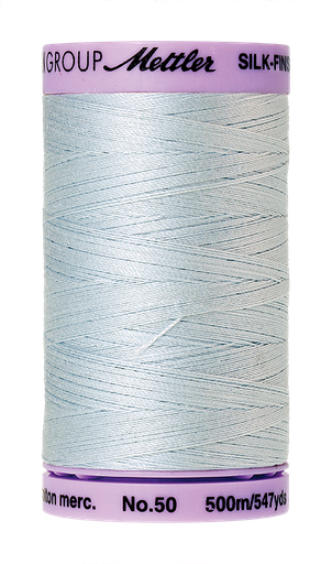 [135629] Mettler Silk Finish 50 wt Cotton Thread 547 Yds 9104-0039 Starlight Blue