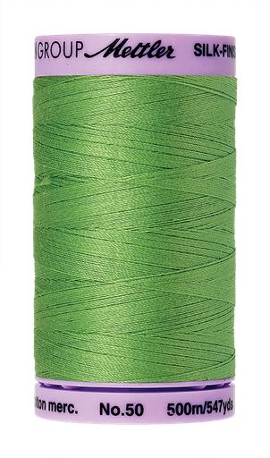 [135631] Mettler Silk Finish 50 wt Cotton Thread 547 Yds 9104-0092 Bright Mint