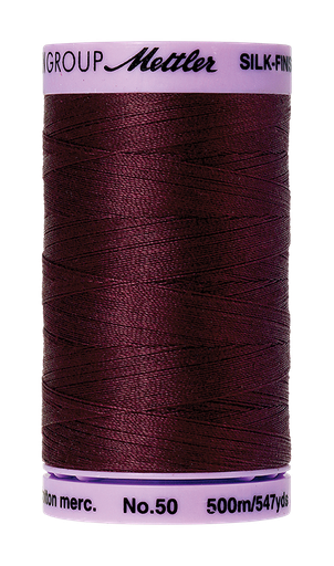 [112354] Mettler Silk Finish 50 wt Cotton Thread 547 Yds 9104-0111 Beet Red