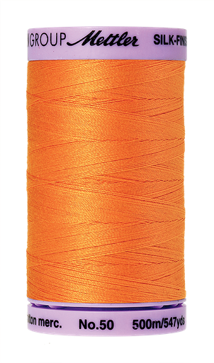 [135638] Mettler Silk Finish 50 wt Cotton Thread 547 Yds 9104-0122 Pumpkin