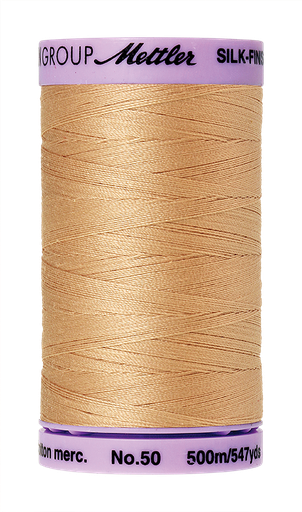 [103735] Mettler Silk Finish 50 wt Cotton Thread 547 Yds 9104-0260 Oat Straw