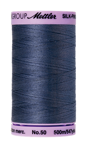 [104311] Mettler Silk Finish 50 wt Cotton Thread 547 Yds 9104-0311 Blue Shadow