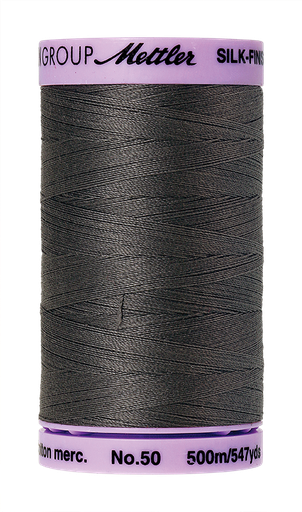 [117044] Mettler Silk Finish 50 wt Cotton Thread 547 Yds 9104-0416 Dark Charcoal