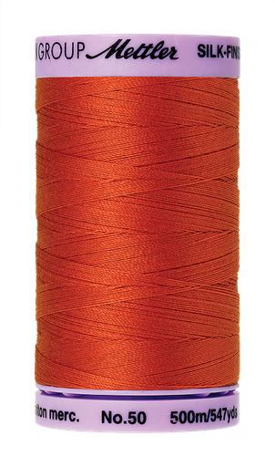 [109069] Mettler Silk Finish 50 wt Cotton Thread 547 Yds 9104-0450 Paprika