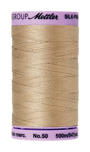 [102990] Mettler Silk Finish 50 wt Cotton Thread 547 Yds 9104-0538 Straw