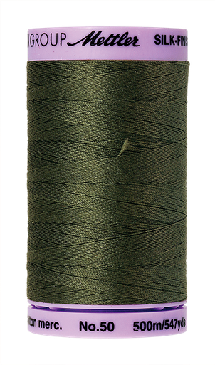 [102988] Mettler Silk Finish 50 wt Cotton Thread 547 Yds 9104-0731 Burnt Olive