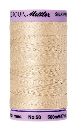 [111509] Mettler Silk Finish 50 wt Cotton Thread 547 Yds 9104-1000 Eggshell