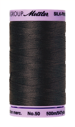 [135636] Mettler Silk Finish 50 wt Cotton Thread 547 Yds 9104-1282 Charcoal