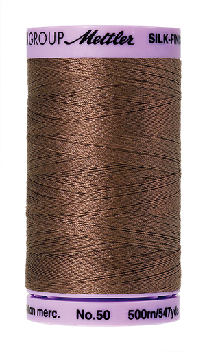 [112899] Mettler Silk Finish 50 wt Cotton Thread 547 Yds 9104-1380 Espresso